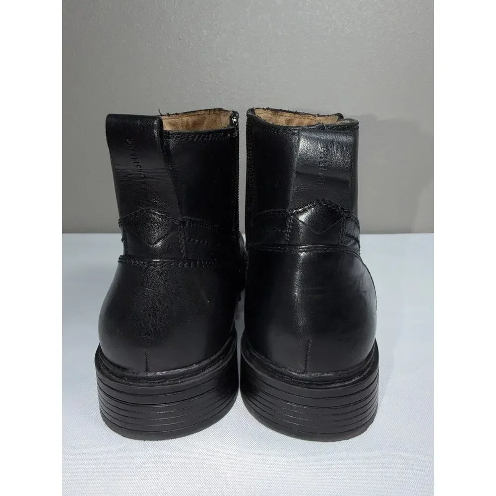 Florsheim Men's Black Leather Chelsea Ankle Boots Side Zip Size 10 D Dress Shoes